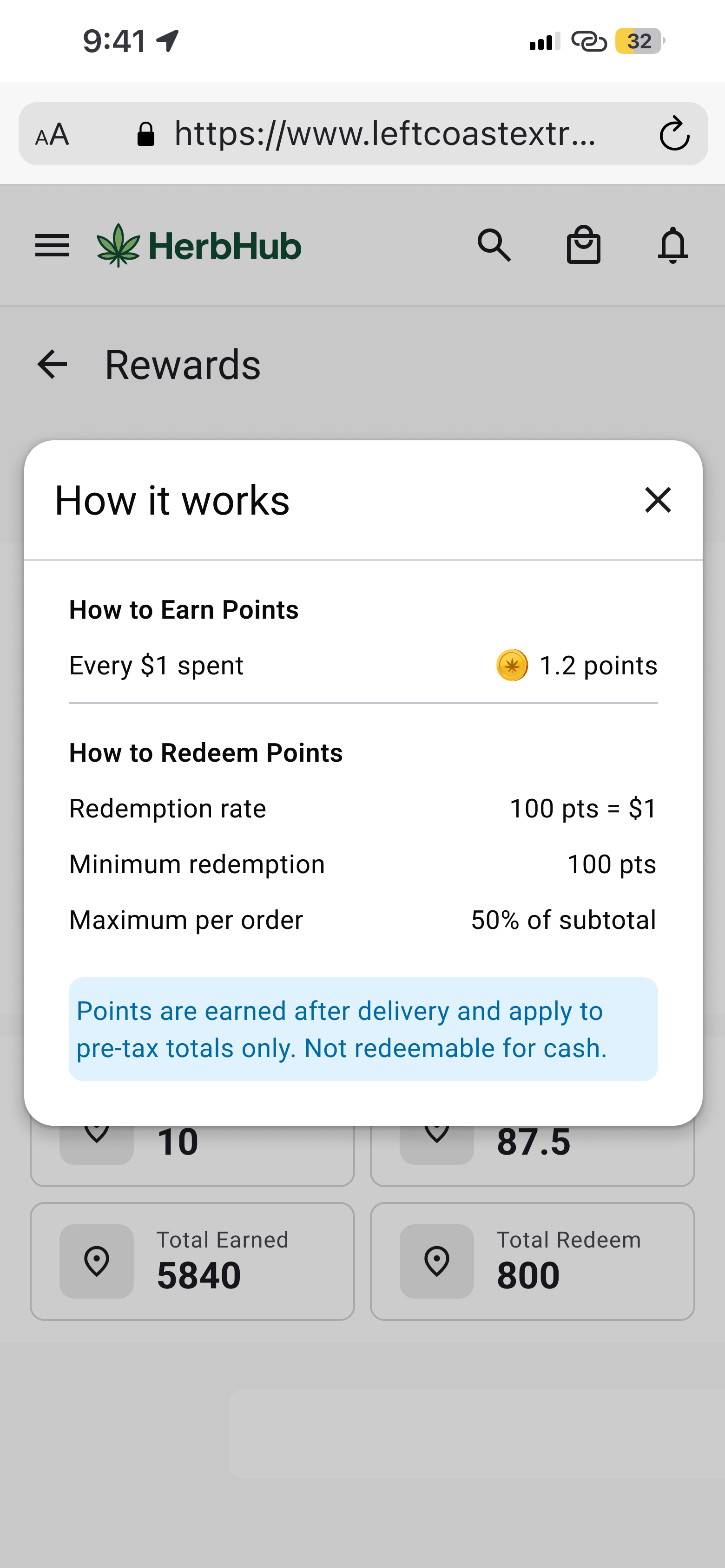 Order history 4